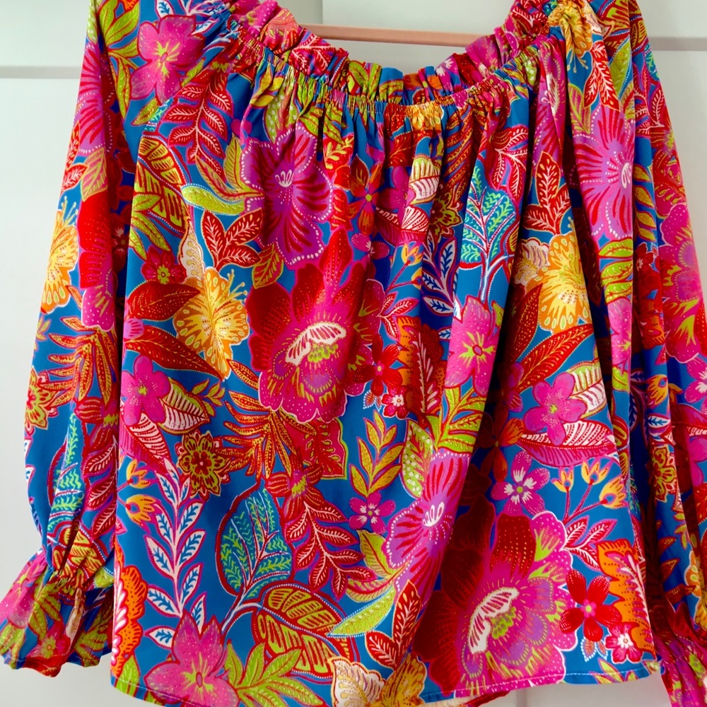 Flying Tomato Multicolor Off-Shoulder Top